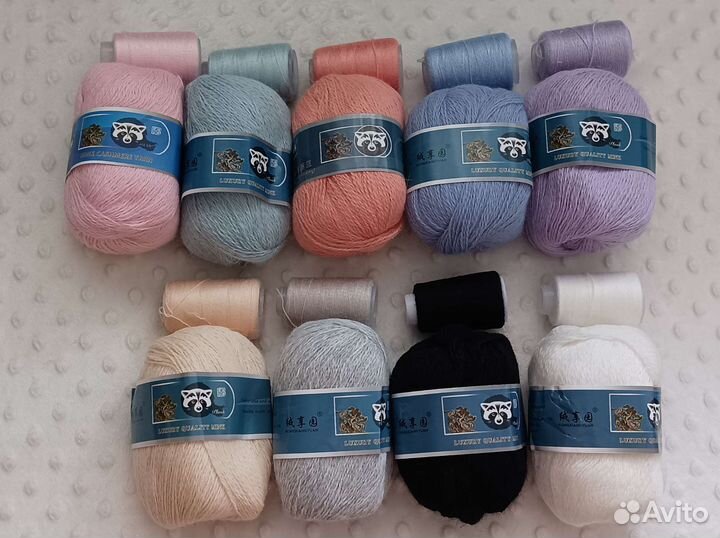 Пряжа Alize и пух норка