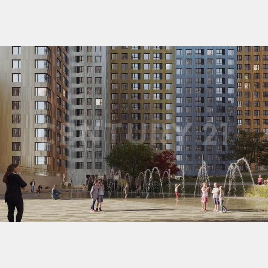 2-к. квартира, 53,3 м², 23/44 эт.