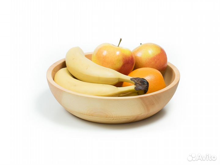 Тарелка деревянная большая глубокая D24 H6