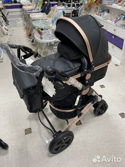 Коляска Wisesonle экокожа 3В1 новая