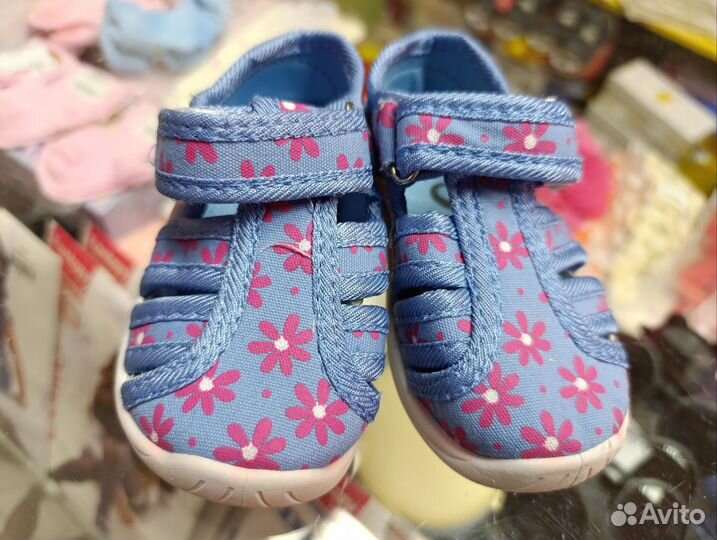 Сандалии детские текстильные 21 23 24 25
