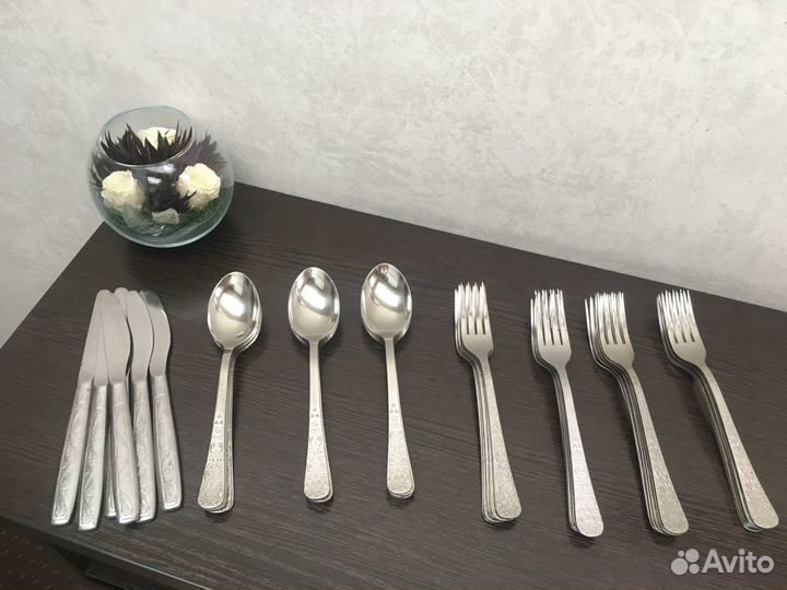 Ложки, вилки, ножи времён СССР