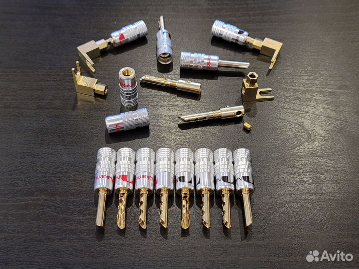 Штекер Банан перьевой Переходник лопатка - банан