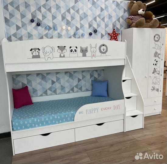 Двухъярусная кровать Хэппи