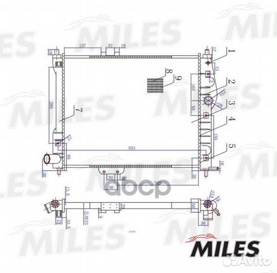 Радиатор (механическая сборка) chevrolet lanos