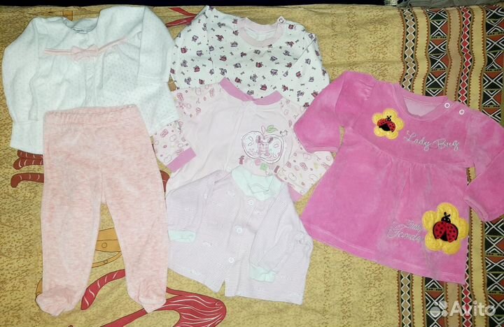 Вещи пакетом для девочки до года