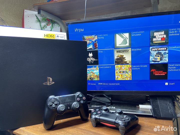 Прошитая Sony PlayStation PRO 7208B + Много Игры