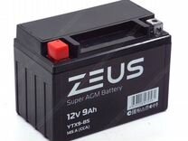 Аккумулятор zeus super AGM 9 Ач п.п. (YTX9-BS)