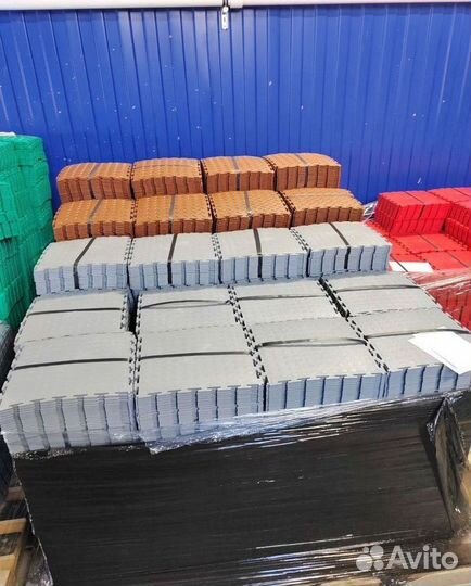 Модульная плитка пвх в фитнес зал