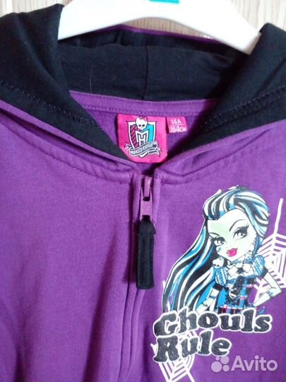 Толстовка на флисе Новая Монстер Хай р 146