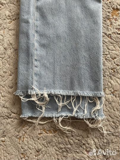 Джинсы zara прямые широкие