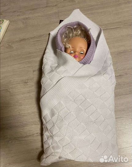 Плед детский вязаный