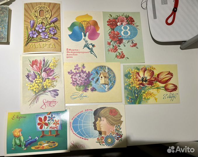 Открытки 8 марта СССР