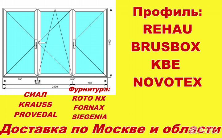 Пластиковые окна без монтажа от завода