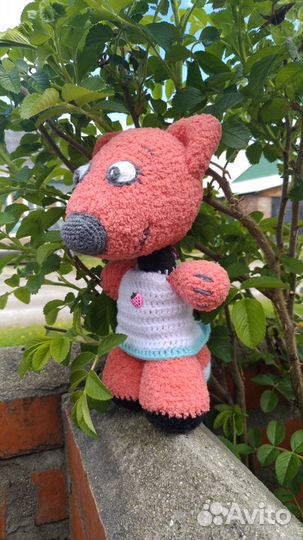 Вязаная лисичка