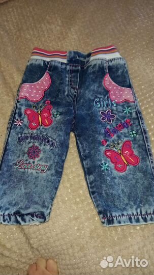 Джинсы для девочки 86