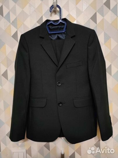 Школьный костюм для мальчика 134 темно-синий