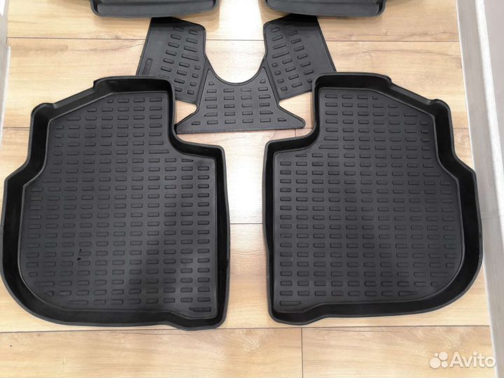 Ковры салона rezkon для skoda rapid, vw polo