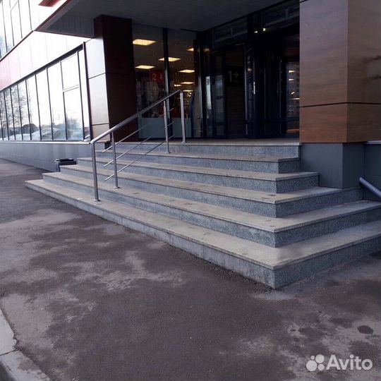 Облицовка ступеней гранитом