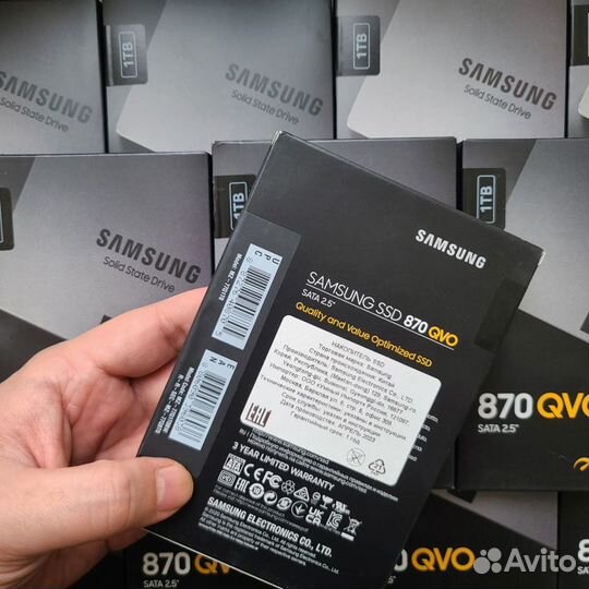 Samsung 870 qvo 1tb (mz-77q1t0bw) ssd 1тб