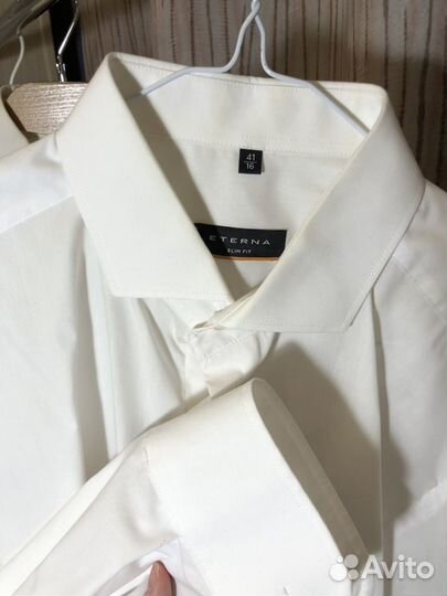 Рубашки мужские брендовые белые Hugo Boss