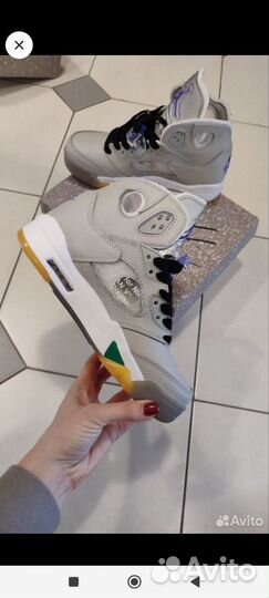 Кроссовки Nike air Jordan 5, кожа, р.36-41