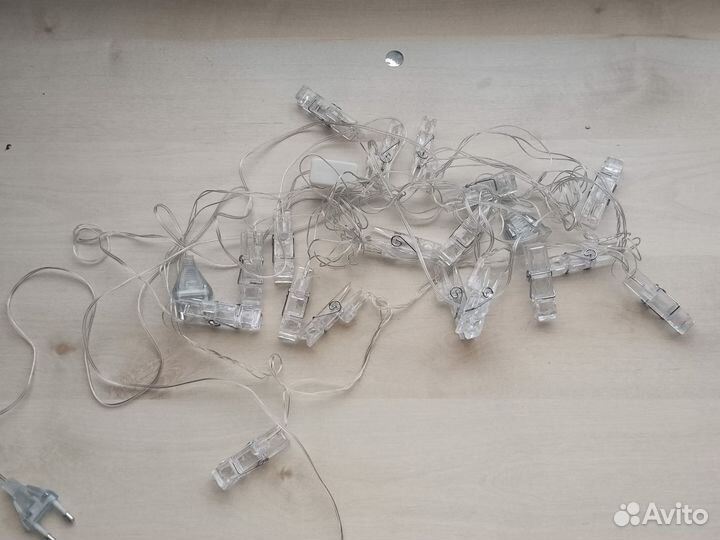 Гирлянда с прищепками