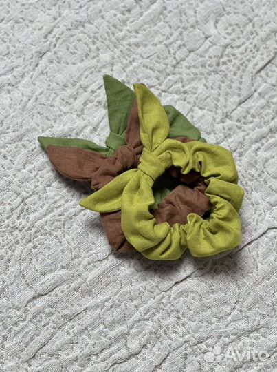 Льняная резинка для волос