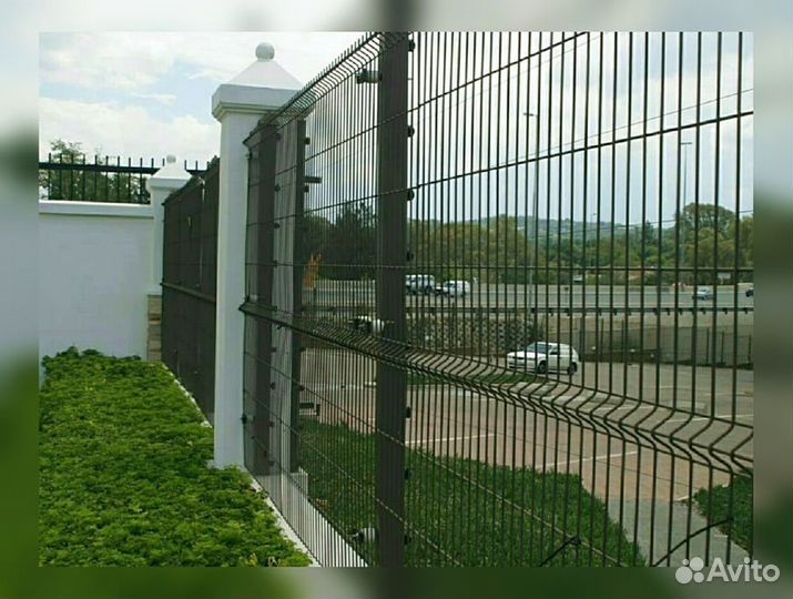 Забор сетка 3д