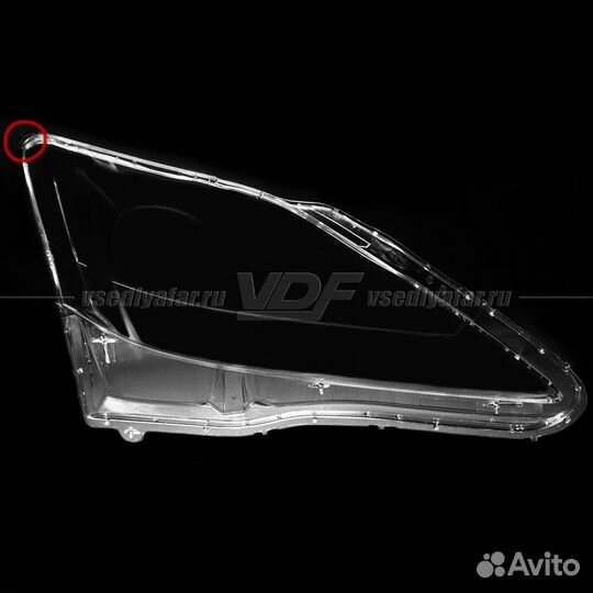 Уцененное стекло для фары Lexus IS (2005-2010) Пра