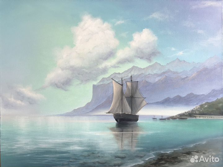 Картина маслом на заказ Копия картин Айвазовского