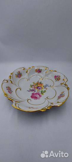 Антикварная фруктовница Jlmenau graf VON henneberg