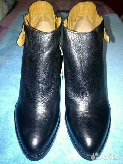 Новые кожаные ботильоны