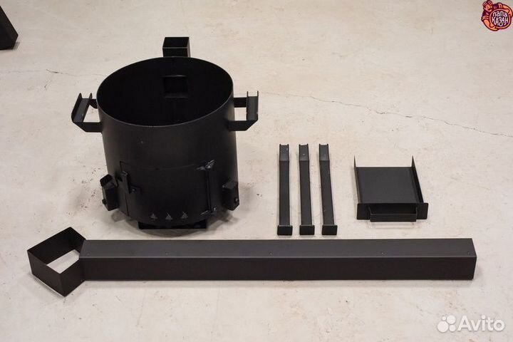 Печь для казана с трубой 16 л
