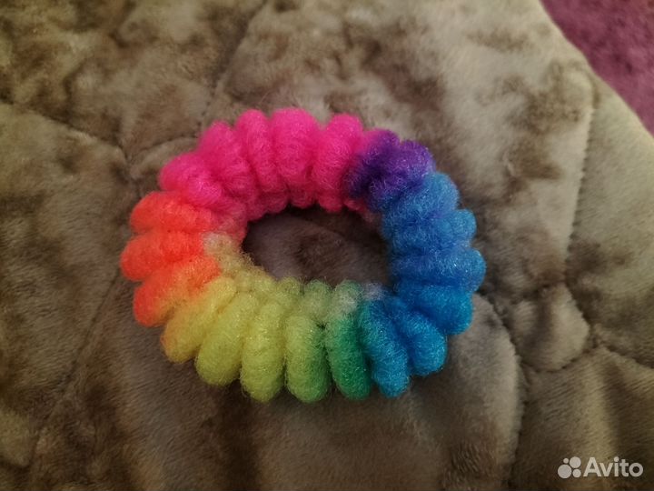 Резинка для волос радужная 90-е