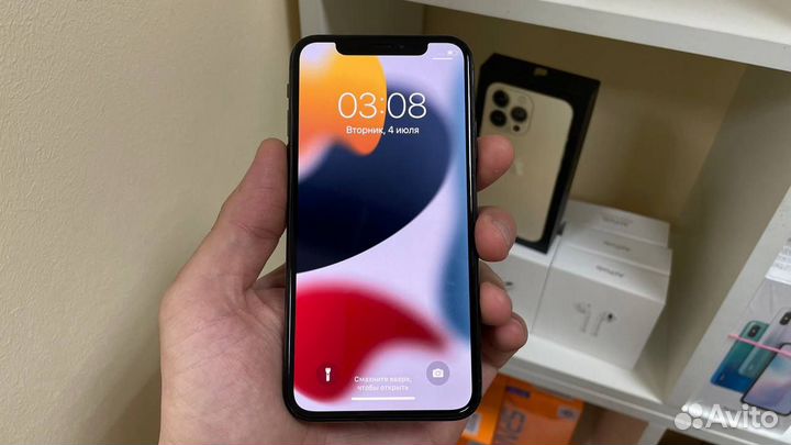 Смартфон iPhone X 64GB черный акб-92 (Лн18)