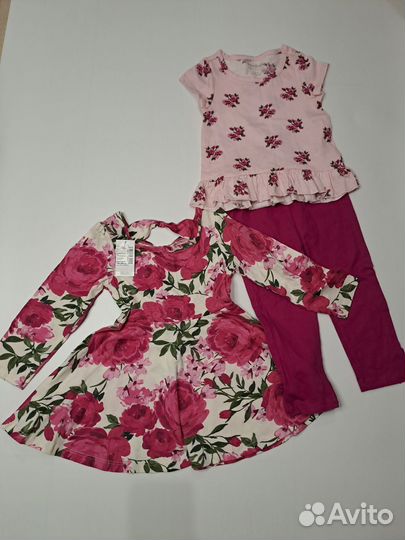 Комплект на девочку платье леггинсы