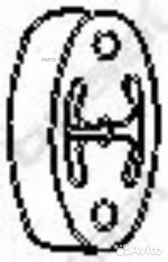 Bosal 255-217 крепление глушителя\ Daewoo Lanos/Leganza, Daihatsu, Honda, Hyundai, Rover 85