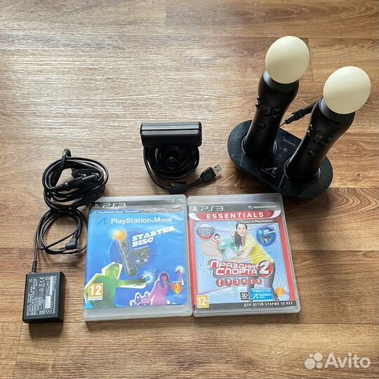 Sony PlayStation Move + камера + док станция