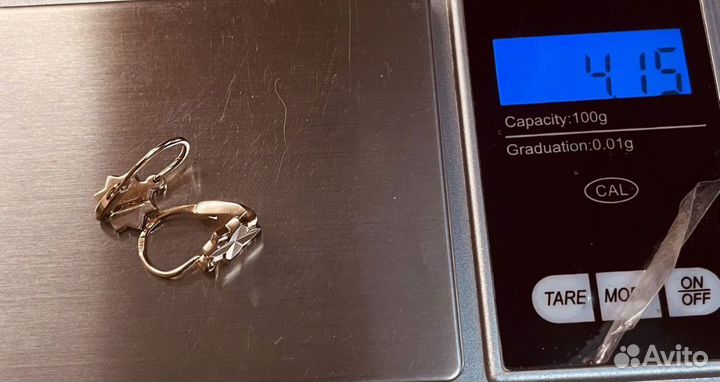 Золотые серьги СССР