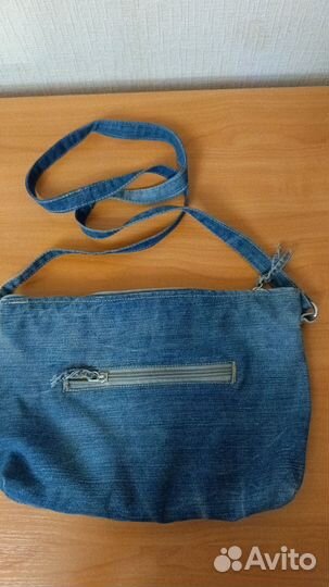 Сумка женская через плечо джинсовая
