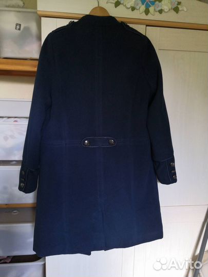 Пальто женское демисезонное темно-синий