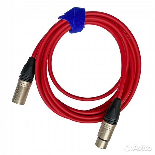 Новый XLR3F-XLR3M (red) 1,5 метра GS-PRO балансный микрофонный кабель (красный)