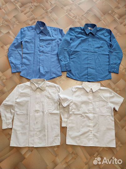 Школьные рубашки для мальчиков на 7-9 лет
