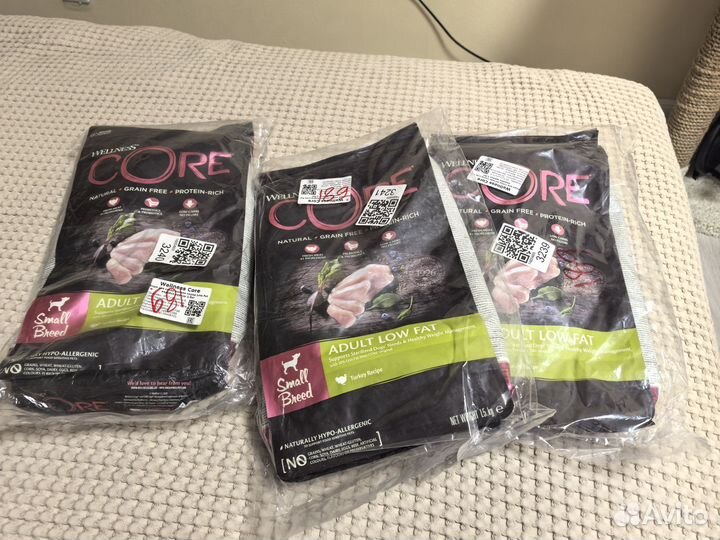 Корм для собак wellness core adult low fat