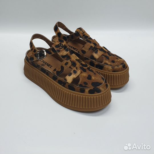 Сандалии Chanel 36-39 leopard