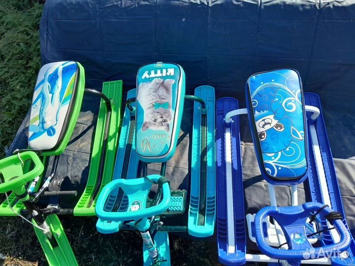 Новый снегокат, санки, аргамак