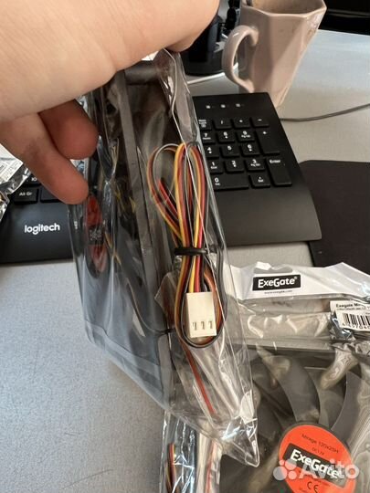 Корпусные вентиляторы 120мм 3 pin, Exgate, Dexp