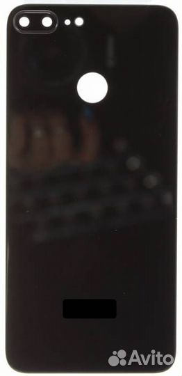 Задняя крышка для Honor 9 Lite Черная (со стеклом