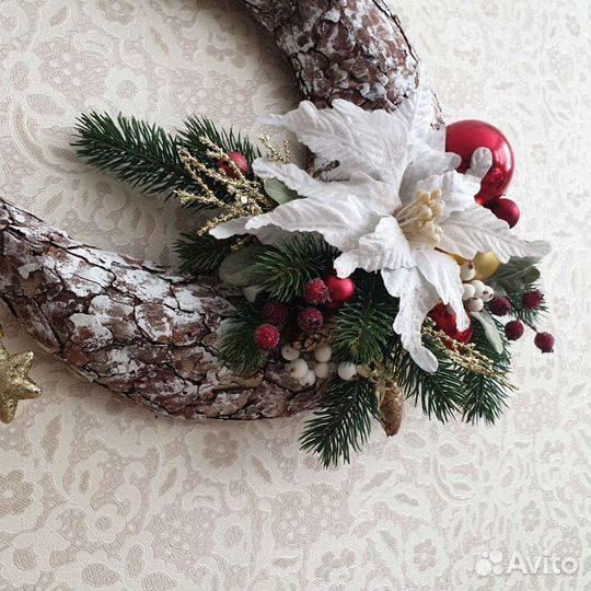 Новогодний венок, украшение